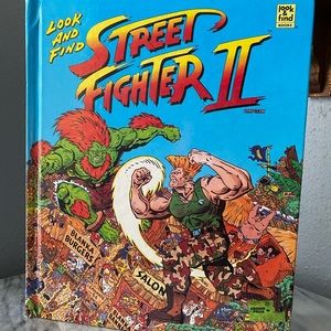 Street Fighter II Look and Find Book 🤓90s vintage